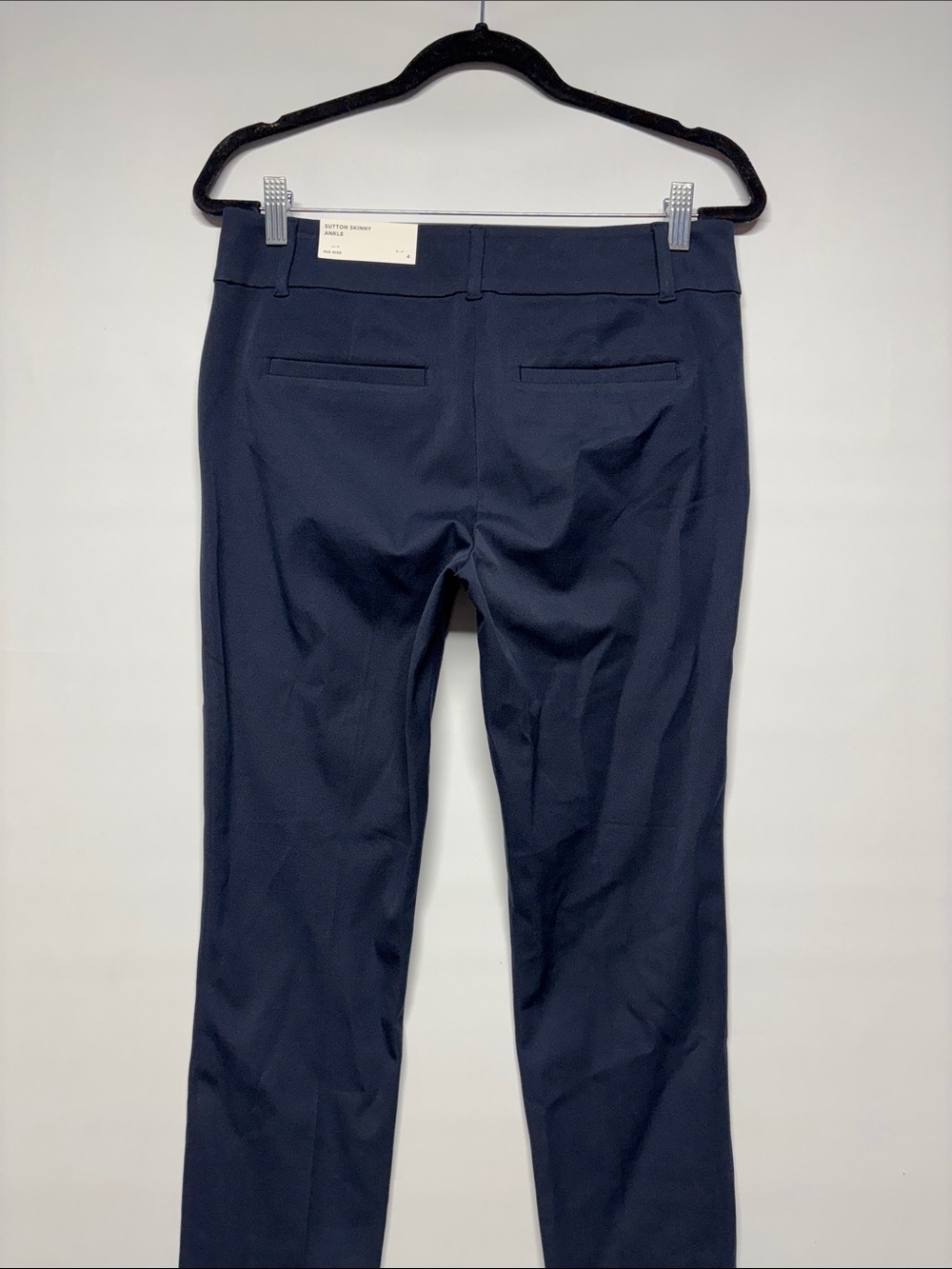 ✨ LOFT Outlet Sutton Skinny Ankle Mid Rise Pants Navy Size 4 NWT - Picture 7 of 15